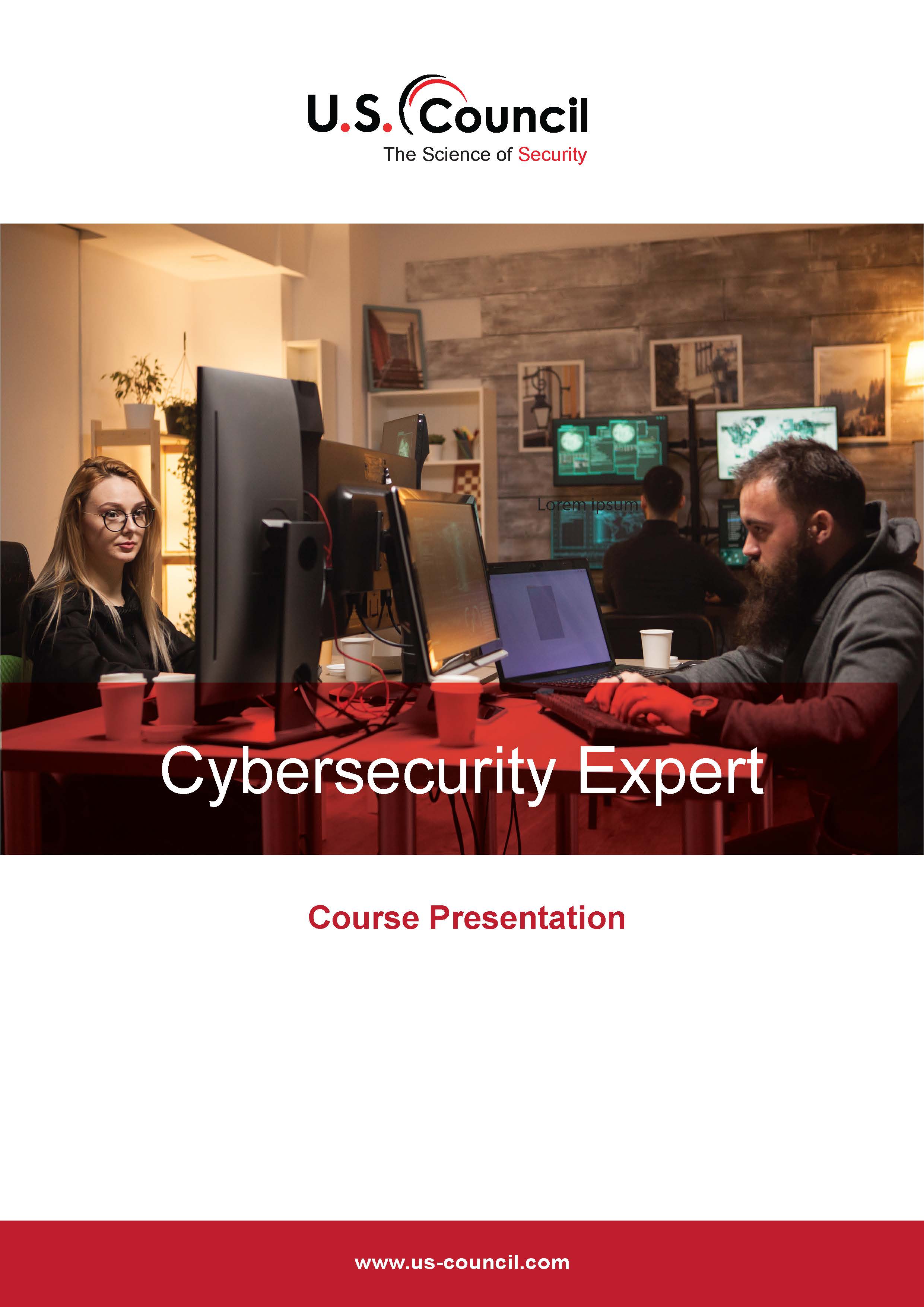 Cybersecurity Expert course presentation front cover image