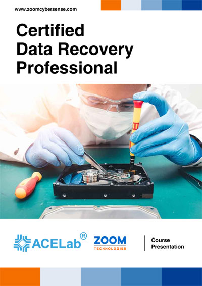 Data Recovery Professional eBook cover for course presentation.